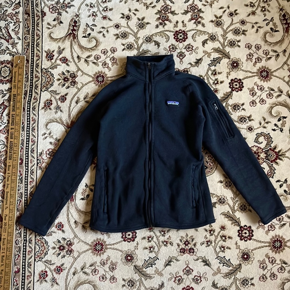 Patagonia Fleece Better Sweater Zip Front Jacket in dark gray heather